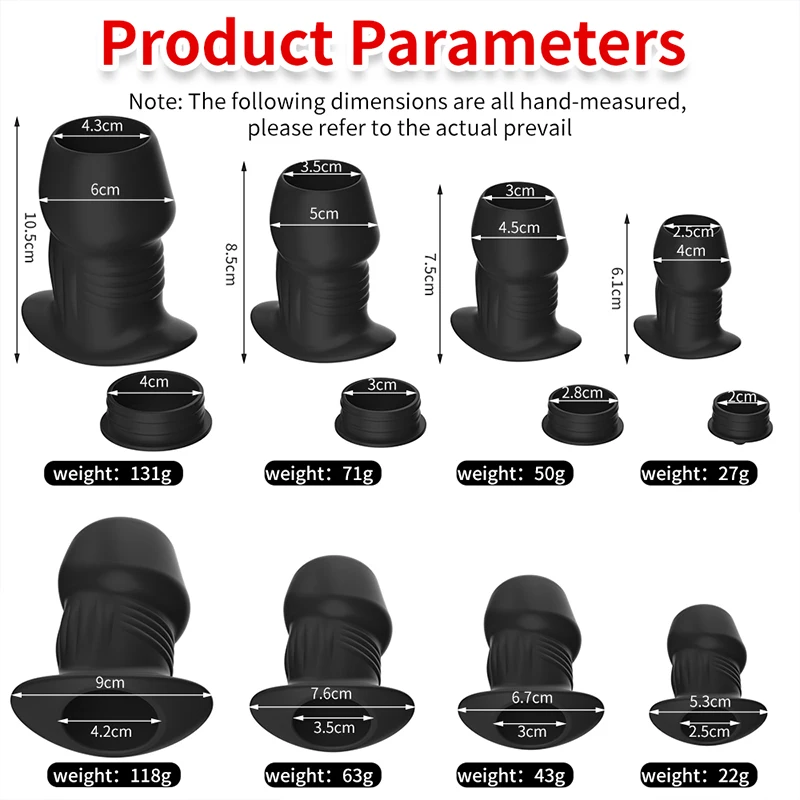 Hollow Anal Plug With Stopper Speculum Enema Anus Dilator Silicone Butt Plug Prostate Massage Adult Sex Toy For Woman Men Gay thumbnail 6