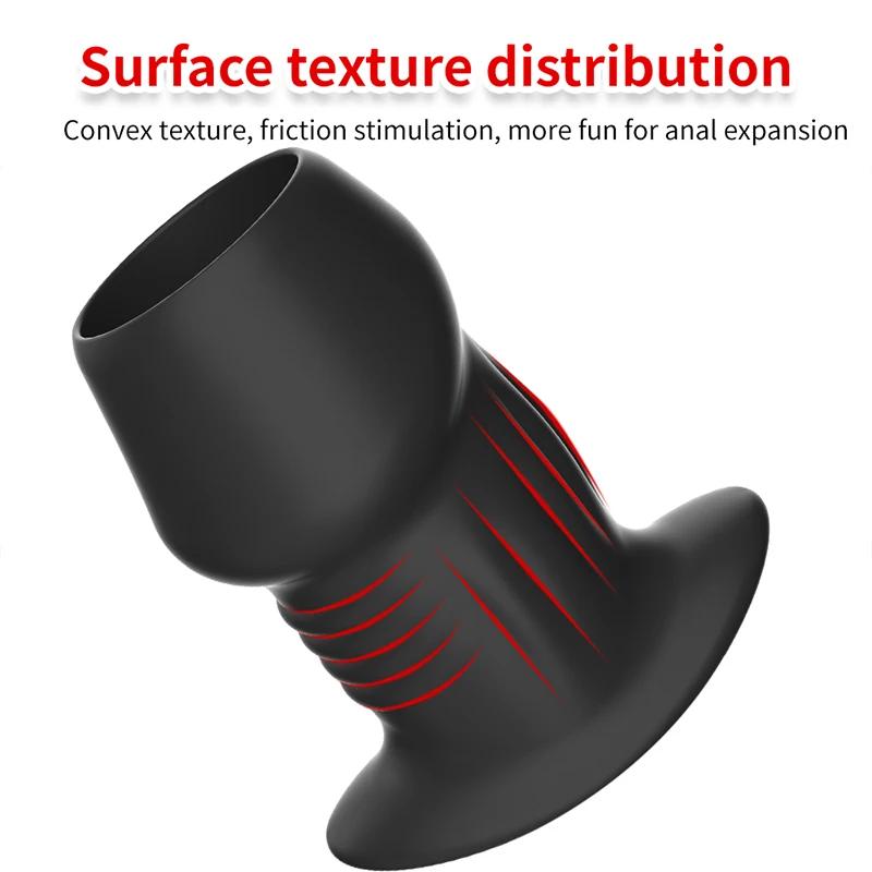 Hollow Anal Plug With Stopper Speculum Enema Anus Dilator Silicone Butt Plug Prostate Massage Adult Sex Toy For Woman Men Gay thumbnail 5