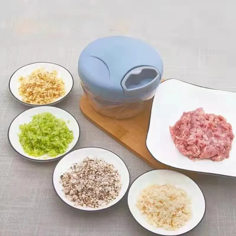 Home Kitchen Manual Ginger Grinder Garlic Mud Splasher Multifunctional Vegetable Cutter Handheld Meat Grinder Modern Minimalist thumbnail 4