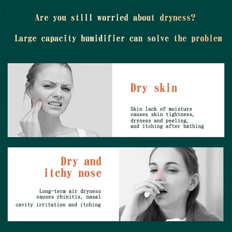 Large Capacity Dual Spray Humidifier Usb Home Bedroom 2L Silent Water Replenisher Air Purifier Wireless Water Diffuser Office thumbnail 4