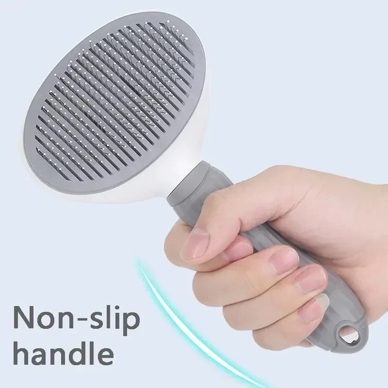 Pet Dog Brush Cat Comb Self Cleaning Pet Hair Remover Brush For Dogs Cats Grooming Tools Pets Dematting Comb Dogs Accessories thumbnail 3