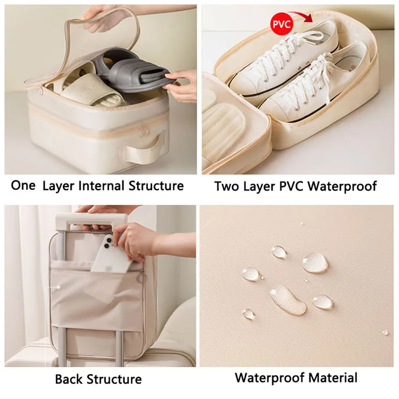 High Quality Portable Travel Shoe Bag Underwear Clothes Shoe Storage Bag Packaging Cube Organizer Multifunction Travel Accessori thumbnail 5
