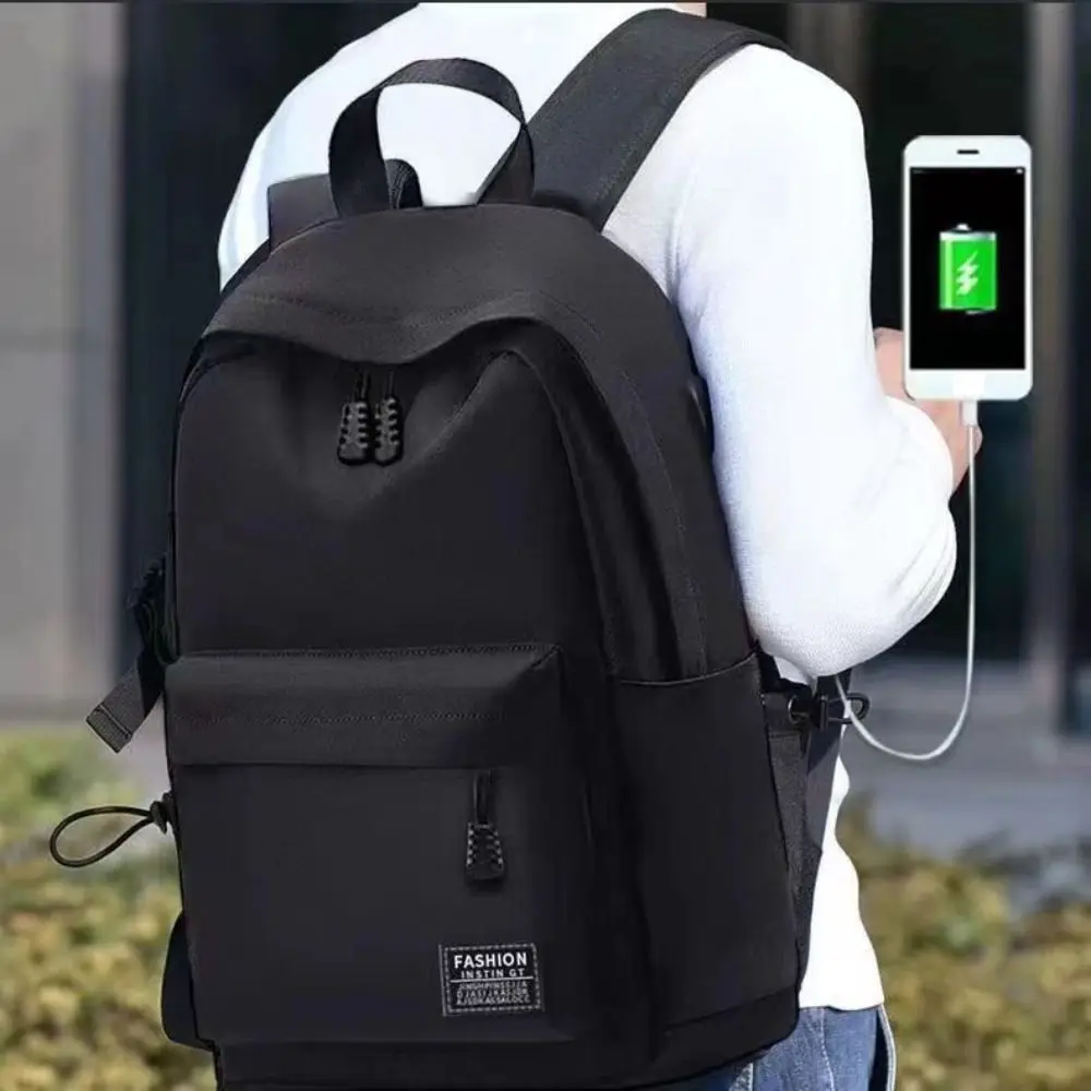 High Quality School Student Backpack Large Capacity Travel Bag Fashion Oxford Cloth Bag Trendy Computer Bag Backpack Washable thumbnail 3