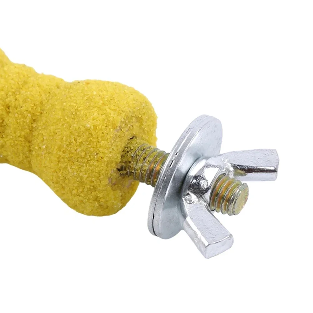 Pet Paw Grinding Wooden Stick Sprayed with Colored Sands Bird Parakeet Parrot Toy Grinder Rod Gripper Supplies thumbnail 4