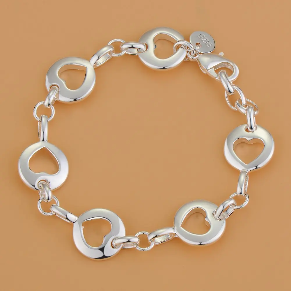 New 925 Sterling Silver Bracelet Bead High Quality Romance Chain For Women Fashion Engagement Party Wedding Jewelry Gift thumbnail 6