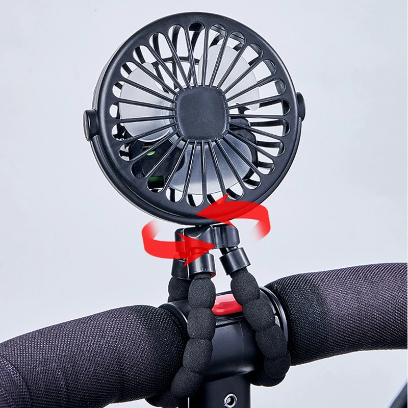 Fan for Cart Stroller Fans Portable Outdoor Fan Clip On for Baby 600mAh USB Rechargeable Handheld Electric Fan for Home 3 Speeds thumbnail 2