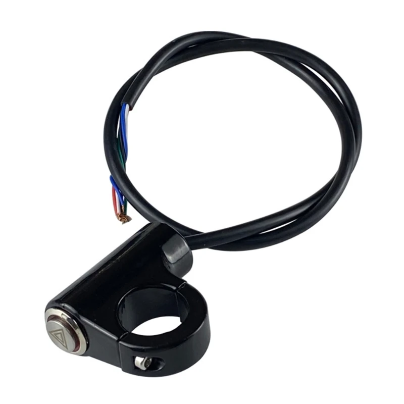 Motorcycle Switch Hazard Light Switch Button Electric Dual Flash Warning Emergency Lamp Signal Flasher Motor Accessories thumbnail 2