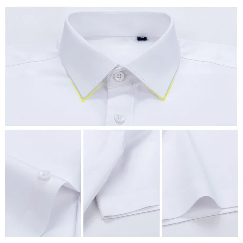 Premium Men's Ultra-Stretch Shirt - High-Quality Silky Business Formal Long-Sleeve Shirt for Social and Casual Wear thumbnail 5