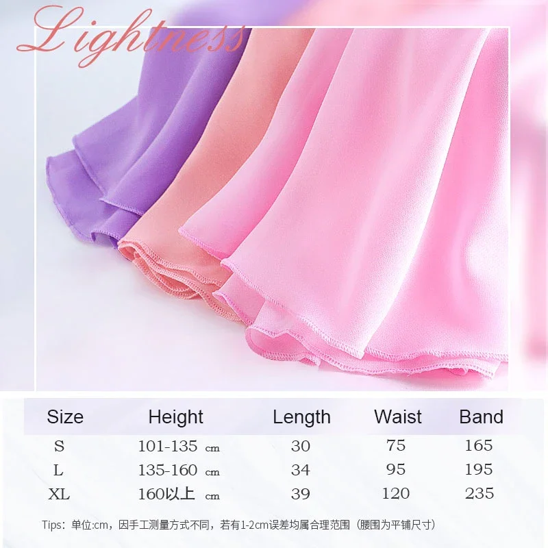 Woman Ballet Skirts Girls Wrap Tutu Dance Skirt Chiffon Skirts For Girls Tie Up Mini Short Skirt For Dancing 19 Colors thumbnail 6