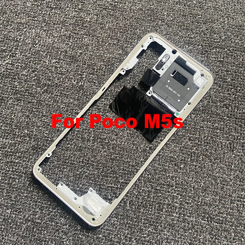 6.43" For Xiaomi Poco M5s Middle Frame Front Bezel Back Housing Case Mid Plate Replacement thumbnail 2