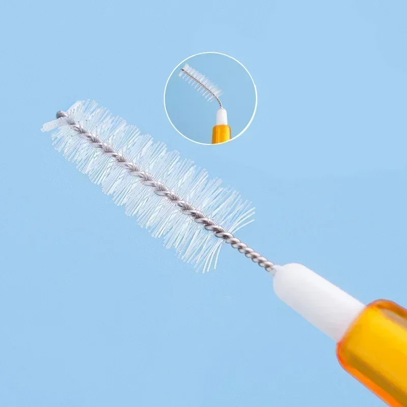 30/40/60pcs Curved Interdental Brush Interdental Brush Cleaning Tooth Socket Toothbrush Correction Tooth Gap Cleaning Brush thumbnail 4