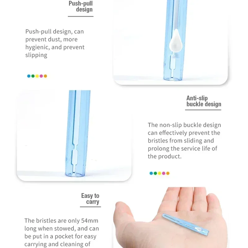 30/40/60pcs Curved Interdental Brush Interdental Brush Cleaning Tooth Socket Toothbrush Correction Tooth Gap Cleaning Brush thumbnail 5