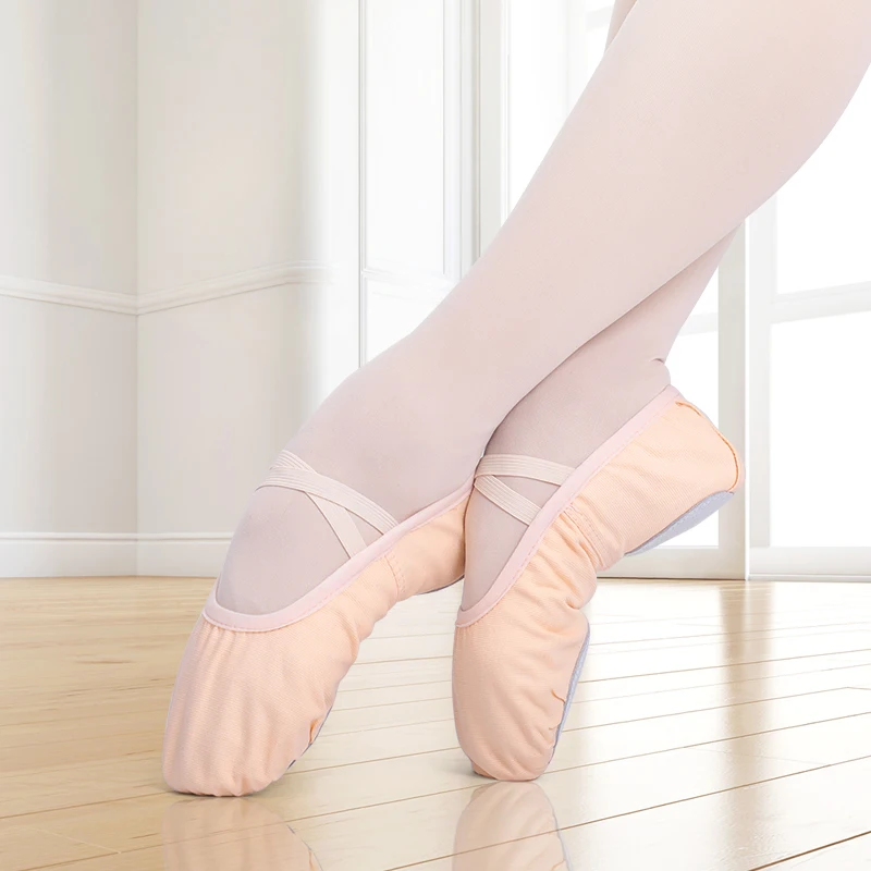 Girls Ballet Shoes For Woman Ballerina Shoes Ballet Flats Women Canvas Soft Sole Dance Slippers Children Practise Dance Shoes thumbnail 2