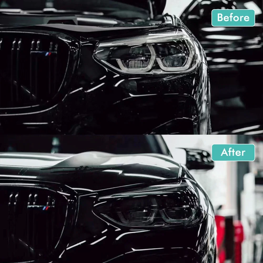 Gloss Transparent Light Black Smoke PVC Film Tint Headlight Taillight Wrap Cover Film Foil Sticker Cover Armored Film for Cars thumbnail 5