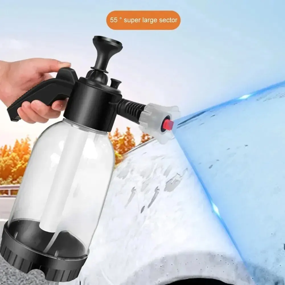 2L Foam Sprayer Car Wash Hand-held Foam Watering Can Air Pressure Sprayer Plastic Disinfection Water Bottle Car Cleaning Tools thumbnail 3