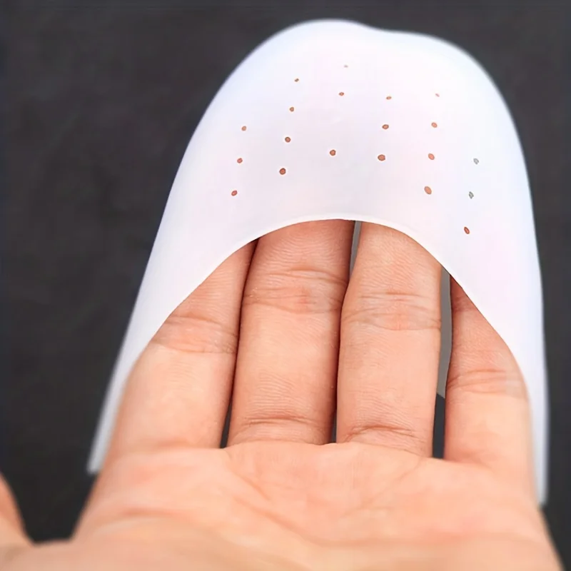 1Pair Gel Toe Caps Soft Ballet Pointe Dance Athlete Shoe Pads Toe Pads Pointe Silicone Gel Pouch Protector With Breathable thumbnail 6
