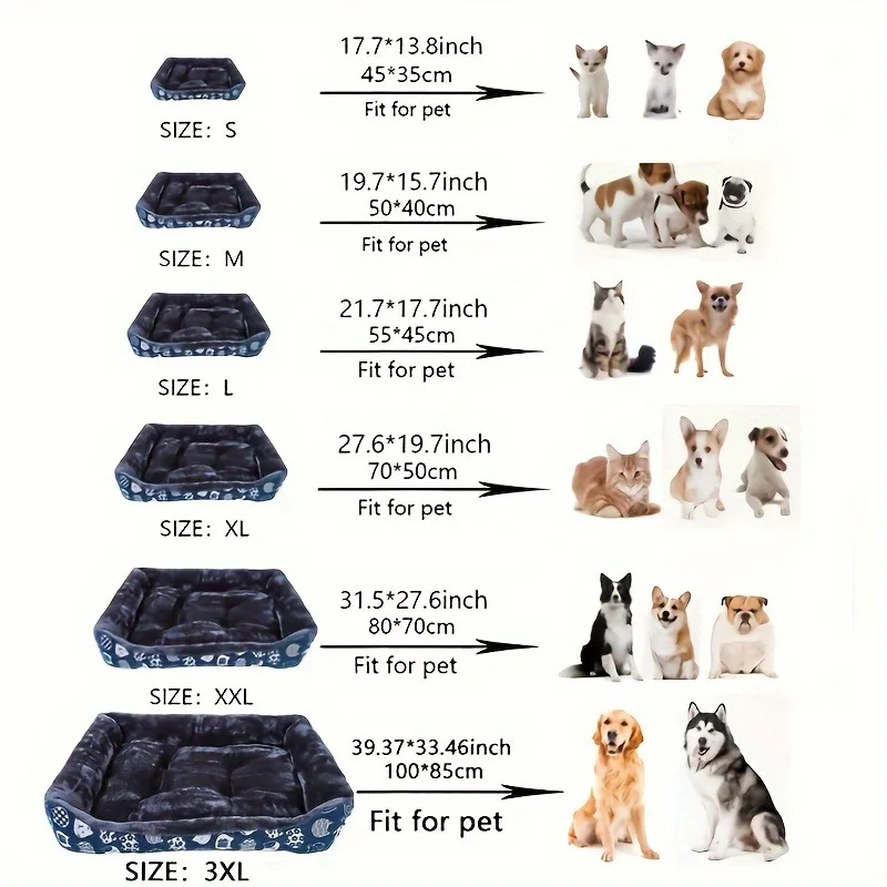 Pet Dog Bed Sofa Mats Winter Pet Products Coussin Chien Accessories Dogs Basket Supplies For Large Medium Small House Cat Bed thumbnail 2