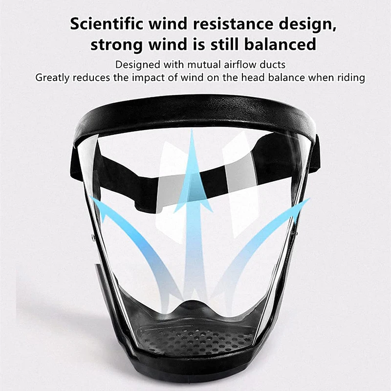 6 Colors Transparent Face Mask Full Face Shield Safety Glasses Eye Protection Windproof Dustproof Anti-splash Kitchen Tool New thumbnail 3