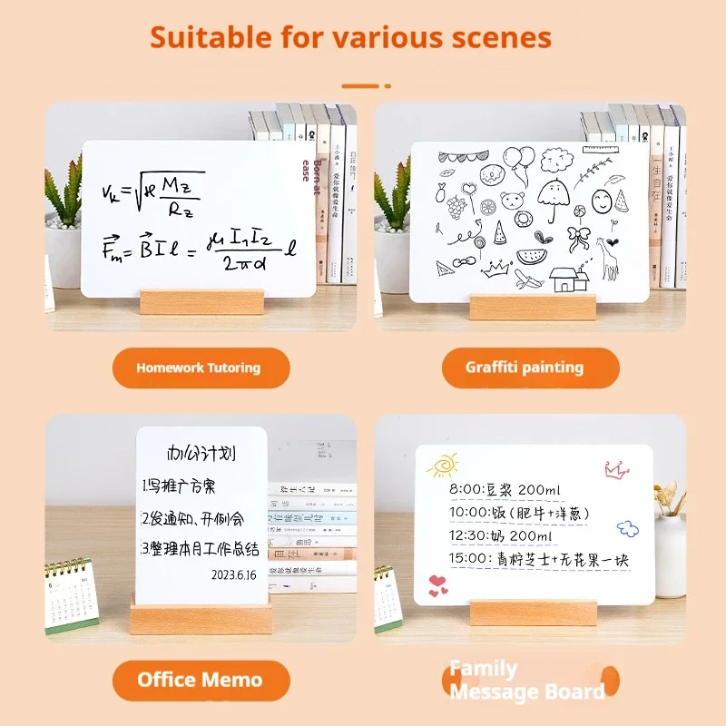 Small Whiteboard Small Blackboard on Double-sided Desk Children's Drawing Board  Shop Erasable Whiteboard Teaching Bulletin thumbnail 5
