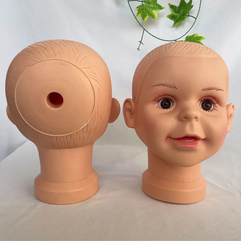 Boy Girl Children Baby Mannequin Manikin Head Hair Wigs Hats Glasses Display Cap Stand Model Mannequins thumbnail 3