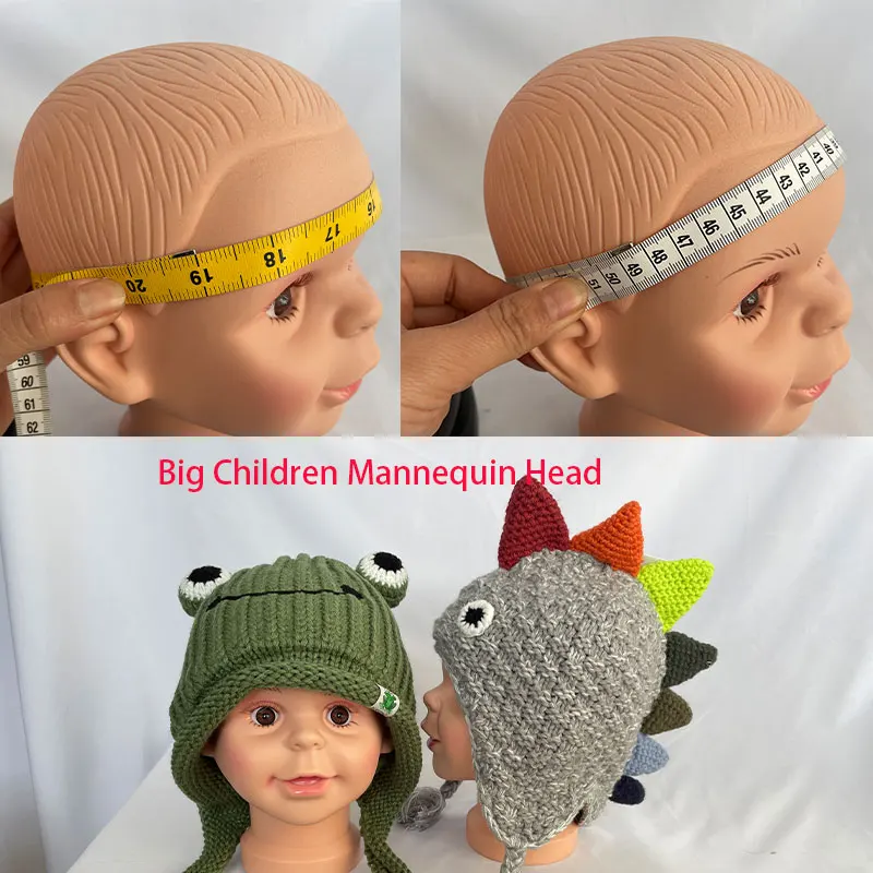 Boy Girl Children Baby Mannequin Manikin Head Hair Wigs Hats Glasses Display Cap Stand Model Mannequins thumbnail 6