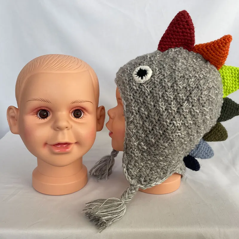 Boy Girl Children Baby Mannequin Manikin Head Hair Wigs Hats Glasses Display Cap Stand Model Mannequins thumbnail 5