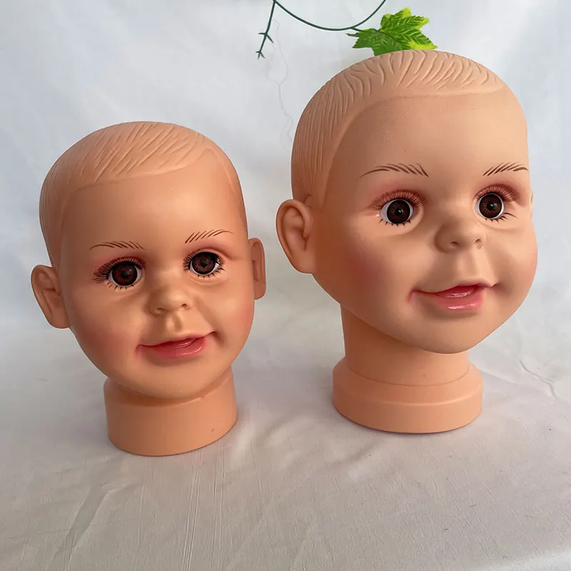 Boy Girl Children Baby Mannequin Manikin Head Hair Wigs Hats Glasses Display Cap Stand Model Mannequins thumbnail 2