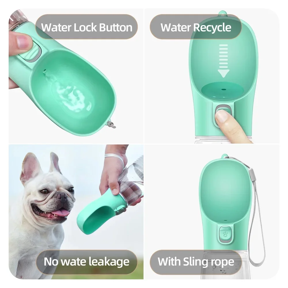 Dog Water Bottle For Small Large Dogs Cat Portable Puppy Cup Outdoor Travel Leak Proof Drinking German Shepherd Pet Supplies thumbnail 3