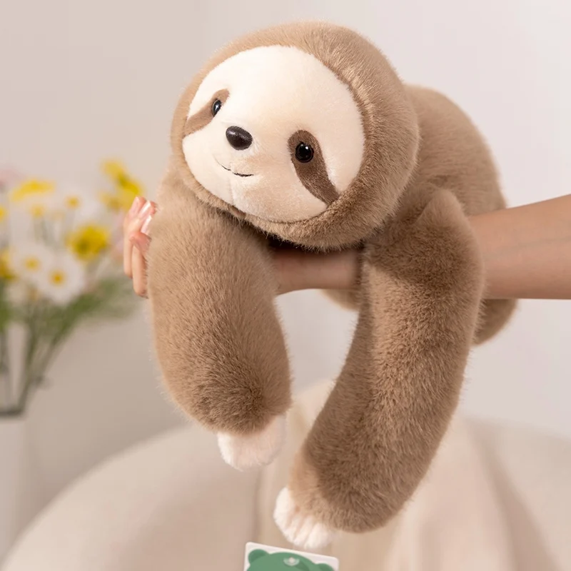 50/60/65cm Long Arm Stuffed Animal Arm Weighted Soft Plush Pillow Raccoon Koala Bear Sloth  Dinosaur Gift for Boys and Girls thumbnail 3
