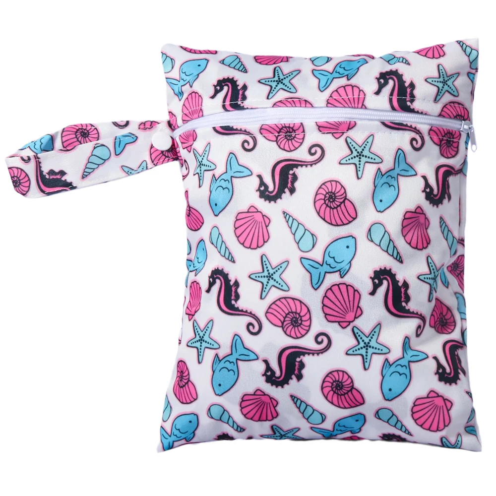 20*25cm Soft Waterproof Cute Menstrual Pad Cloth Bag Eco-friendly Washable Handbag Baby Stroller Carry Storage Diaper Bags thumbnail 4