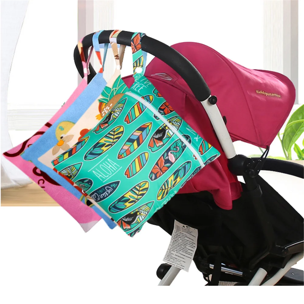 20*25cm Soft Waterproof Cute Menstrual Pad Cloth Bag Eco-friendly Washable Handbag Baby Stroller Carry Storage Diaper Bags thumbnail 5