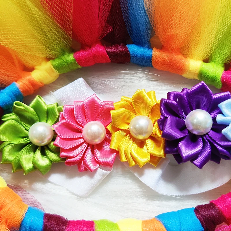 Rainbow Baby Tutu & Headband Set – Perfect Photography Prop for Special Occasions, Soft Polyamide Material, Ideal Gift, Ages 0-3 thumbnail 4