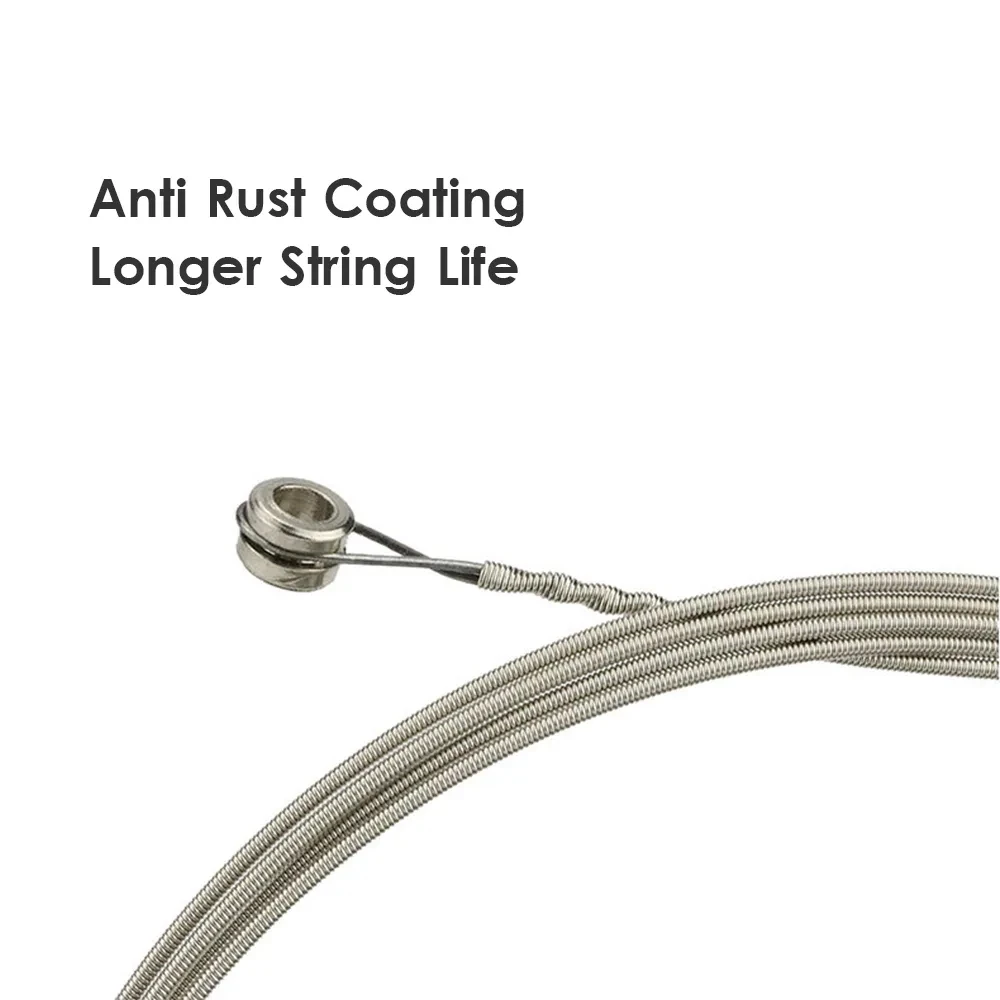 6-Piece Set Electric Guitar Strings - Nickel-Plated High Carbon Steel - Ideal for Beginners, Various Music Styles. thumbnail 3