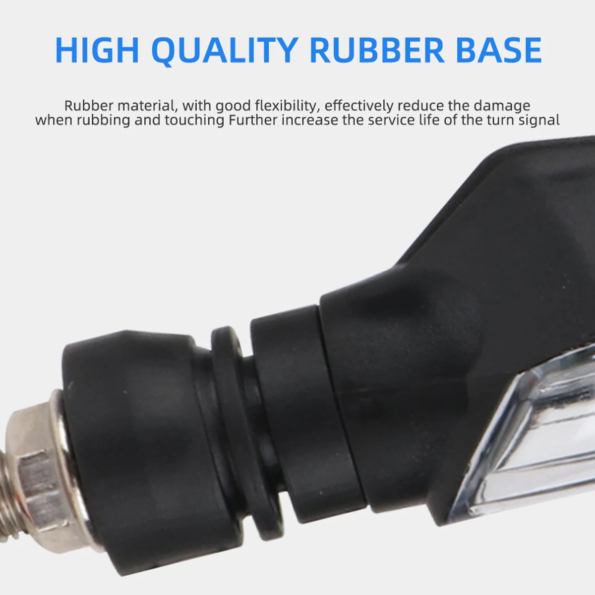 2Pcs Motorcycle Turn Signal Light Super Bright Amber Blinker Indicator Waterproof Motorcycle Running Lamp Flashers Lighting thumbnail 4
