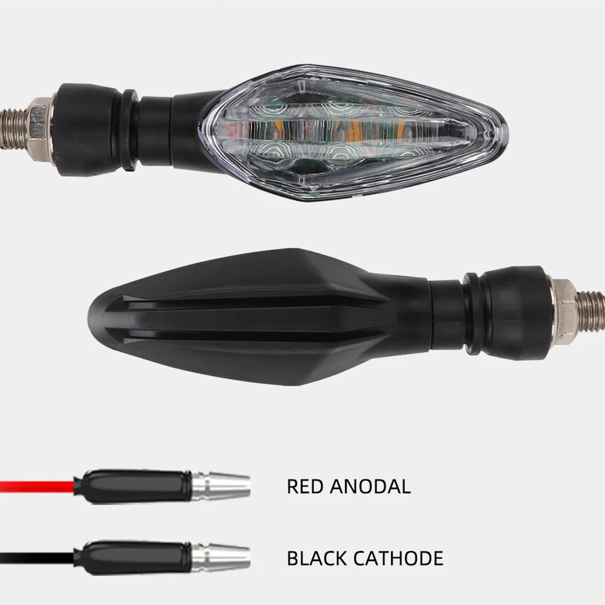 2Pcs Motorcycle Turn Signal Light Super Bright Amber Blinker Indicator Waterproof Motorcycle Running Lamp Flashers Lighting thumbnail 5