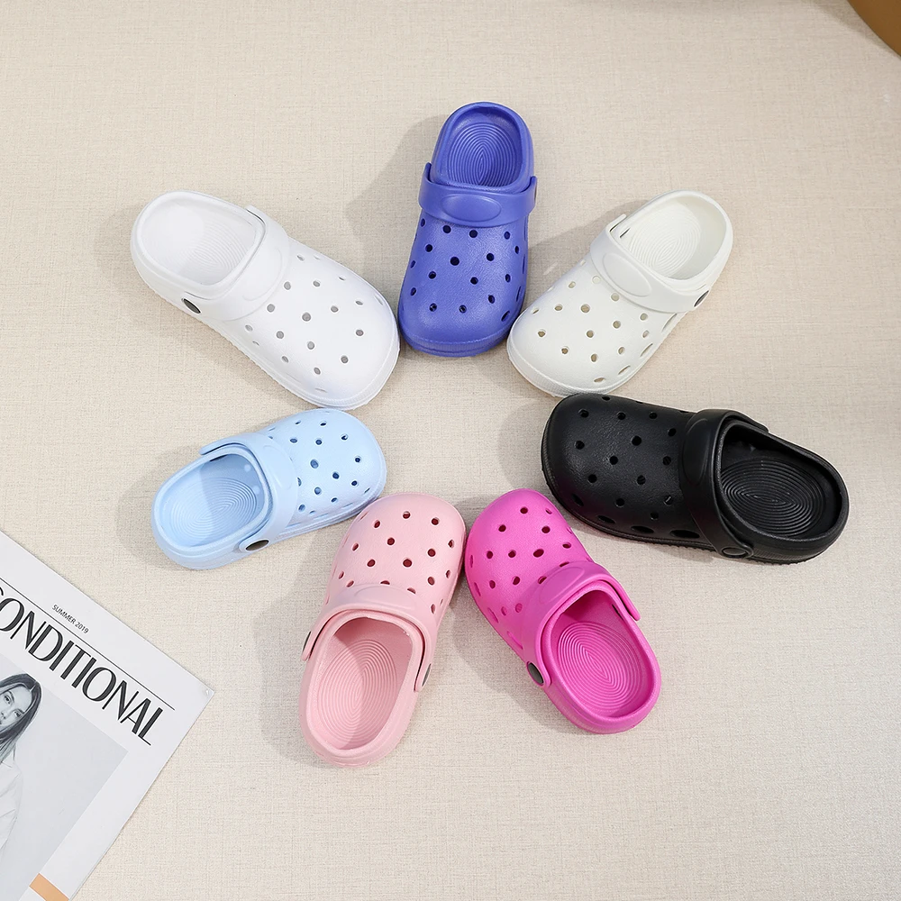 Fashion Waterproof Slippers Children Sandals Shoes Summer Outdoor Slides Soft Sole Garden Shoes Indoor Nursing Clogs Sandals thumbnail 2