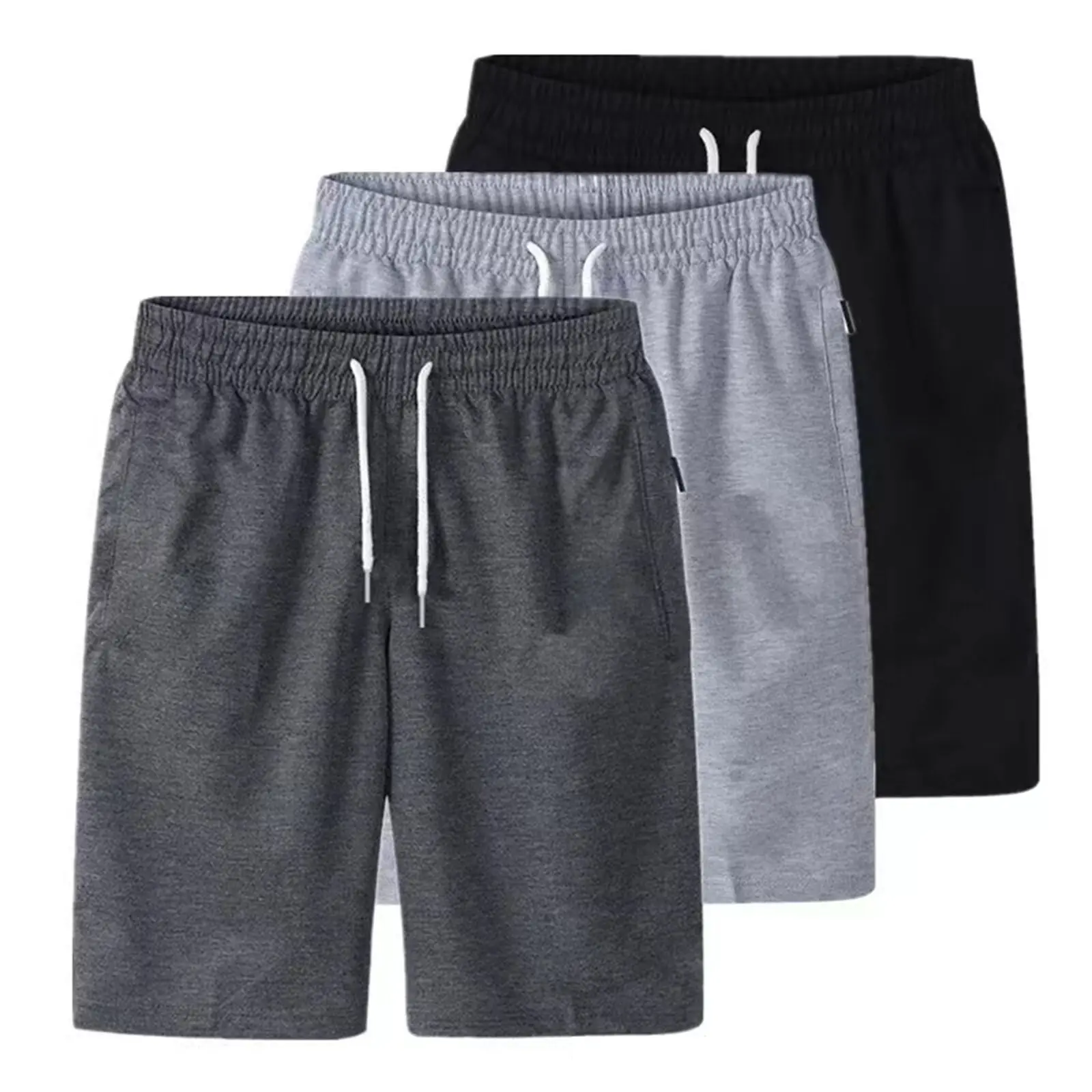 Summer Casual Shorts Men Breathable Casual Cotton Beach Shorts Comfortable Fitness Basketball Sports Short Pants Male Bermudas thumbnail 2