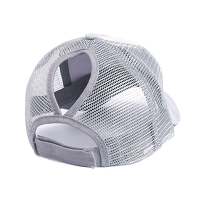 2024 New Summer Camouflage Mesh Trucker Hat Snapback Cap Chapeau Femme Fashion Messy Hair Bun Ponytail Baseball Caps for Women thumbnail 6
