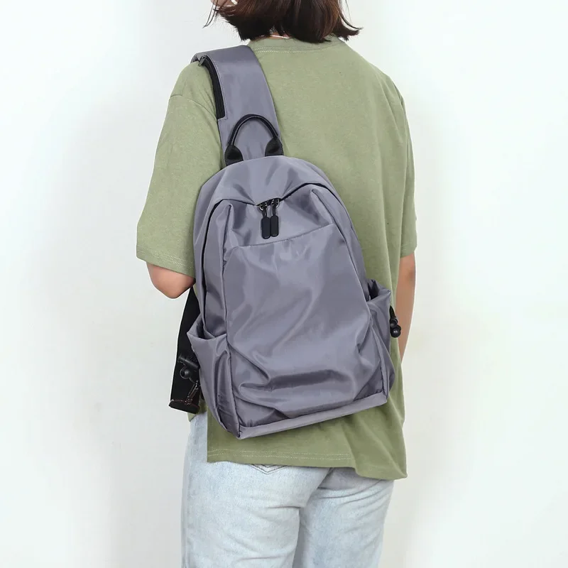 Men's Chest Bag Large Canvas Fashion Male Crossbody Bags Oxford Cloth Designer Man Student Shoulder Sling Casual Sports Phone thumbnail 3