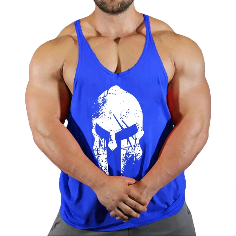 Muscular Man Gyms Men's Clothes Tank Top Vest Gym Bodybuilding and Fitness Stringer Clothing Workout Brand Singlets Shirt Muscle thumbnail 4