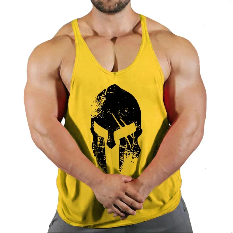 Muscular Man Gyms Men's Clothes Tank Top Vest Gym Bodybuilding and Fitness Stringer Clothing Workout Brand Singlets Shirt Muscle thumbnail 6