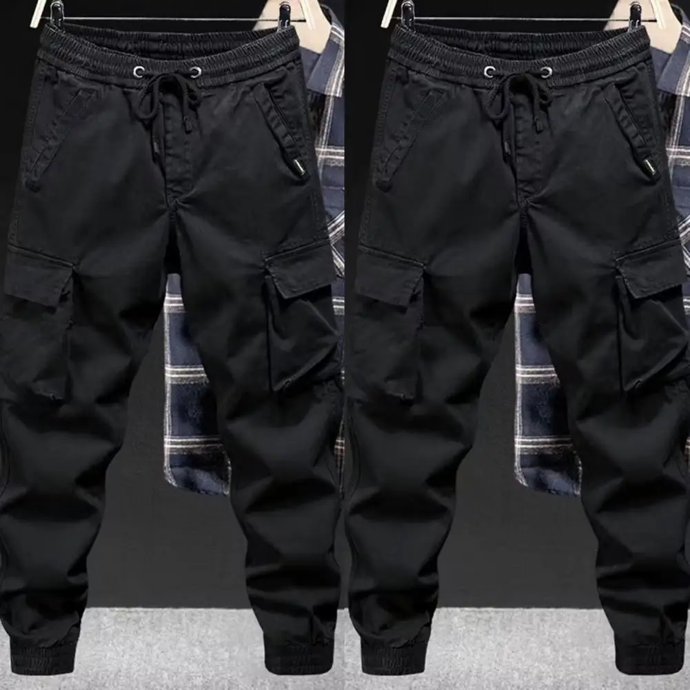 Cargo Pants Men Jogging Casual Pants Cotton Full Length Military Mens Streetwear Mens Work Tracksuit Trousers Plus Size thumbnail 4