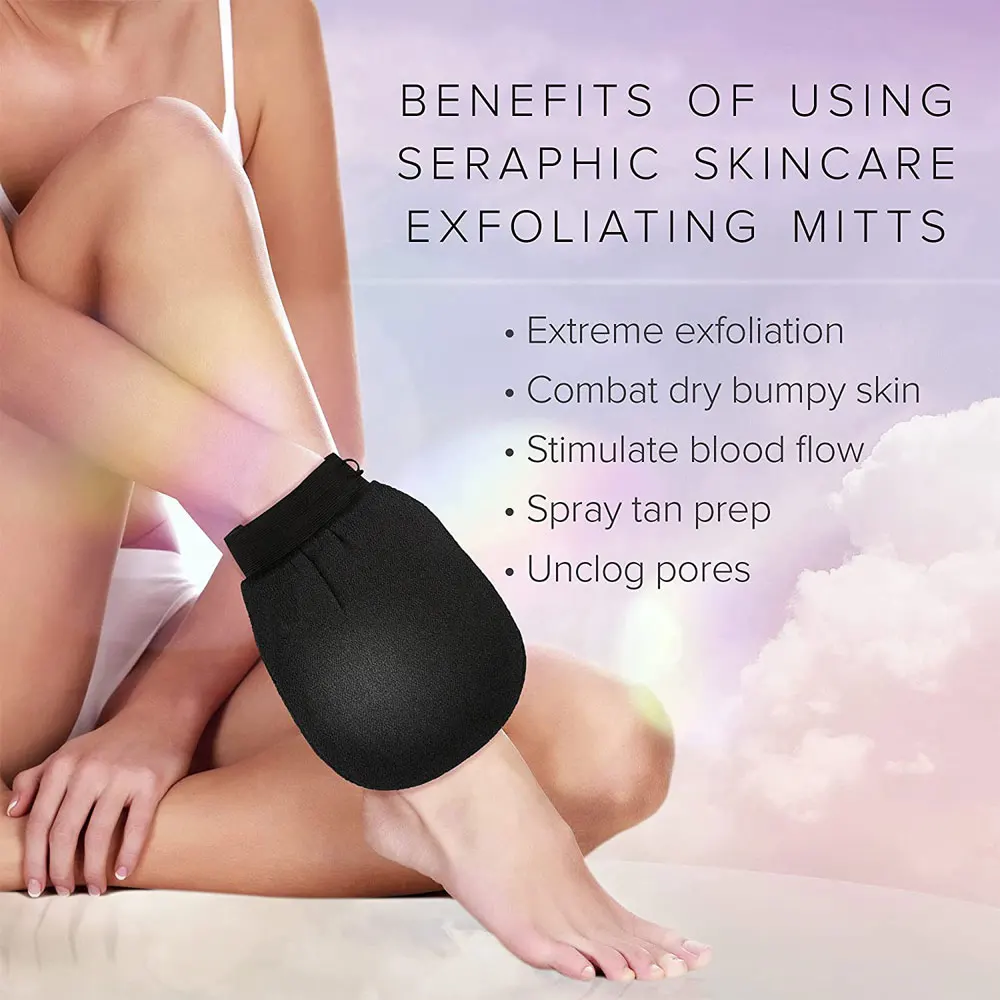 Moroccan Hammam Exfoliating Shower Gloves Painless Remove Dead Skin Scrub Body Korean Massage Mitt Bathroom Cleaning Gadget 1pc thumbnail 3