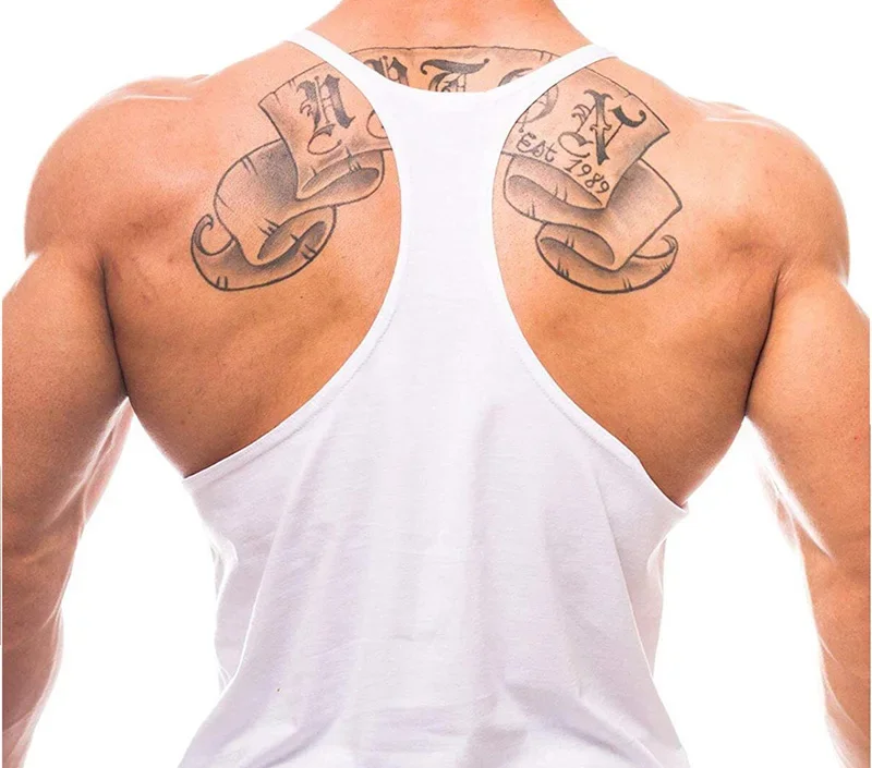 Top Gyms Men's Clothes Tank Vest Gym Shirt Undershirt Man Sportswear Bodybuilding Workout Vests Muscle Clothing Brand Fitness thumbnail 3