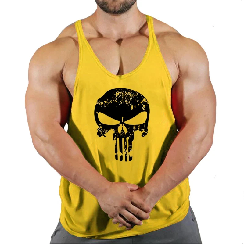 Top Gyms Men's Clothes Tank Vest Gym Shirt Undershirt Man Sportswear Bodybuilding Workout Vests Muscle Clothing Brand Fitness thumbnail 6
