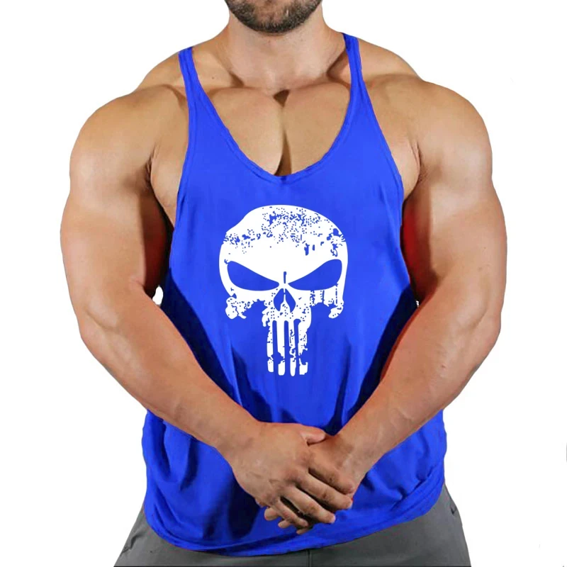 Top Gyms Men's Clothes Tank Vest Gym Shirt Undershirt Man Sportswear Bodybuilding Workout Vests Muscle Clothing Brand Fitness thumbnail 5