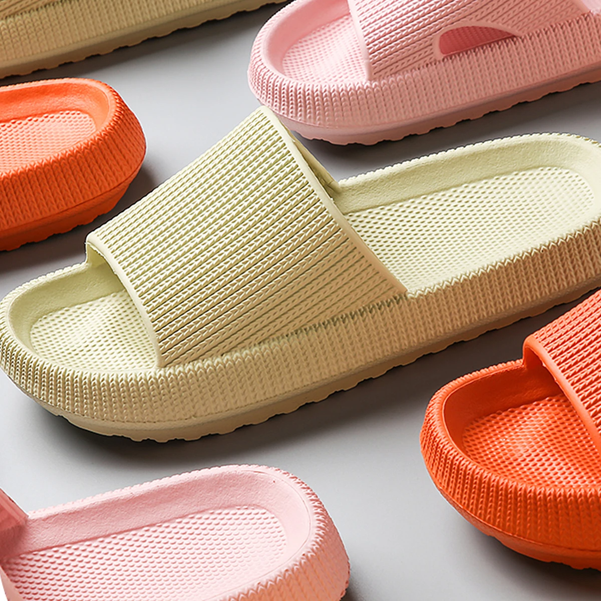 Step on the Sense of Shit Slippers Summer Home Wear Soft-soled Non-slip Shoes Eva Simple MEN'S Slippers thumbnail 5