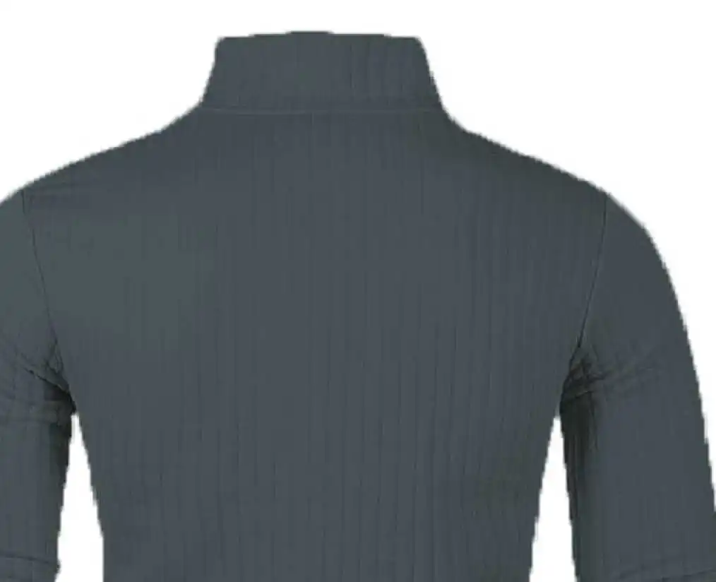 Men's semi-turtleneck zipper sweater Men's fall/winter loose sweater casual pullover long-sleeved sweater thumbnail 5