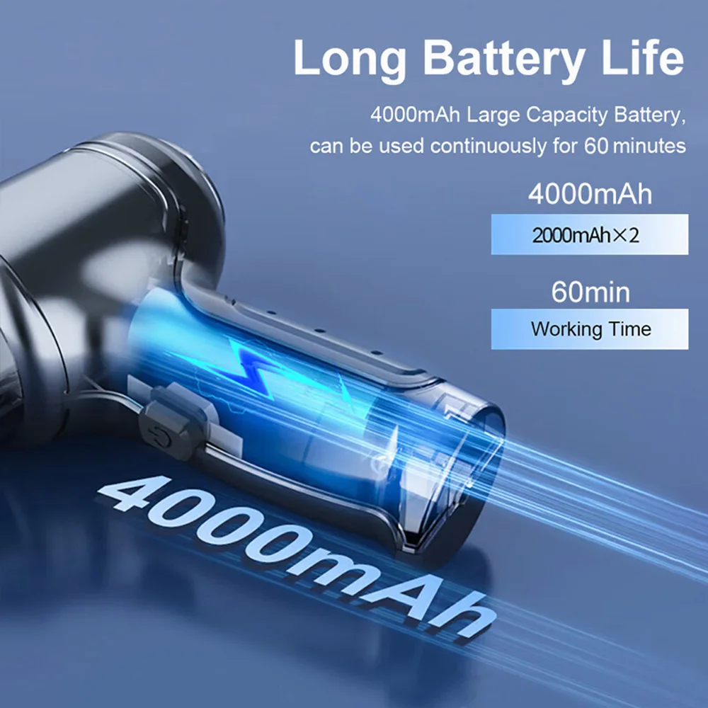 Car Vacuum Cleaner Wireless 95000PA Strong Suction Vacuum Cleaner Portable Handheld Vacuum Cleaner Blower 2in1 for Car Home thumbnail 4