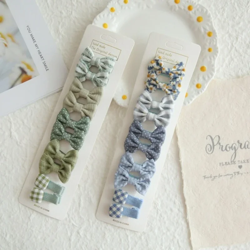 10Pcs/Set Children's Hairpins Cute Headwear Hair Accessories Bow for Baby Girl Scrunchie Hair Clips Kids Barrettes Headwear thumbnail 4